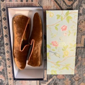 Birdies- The Starling in Copper velvet